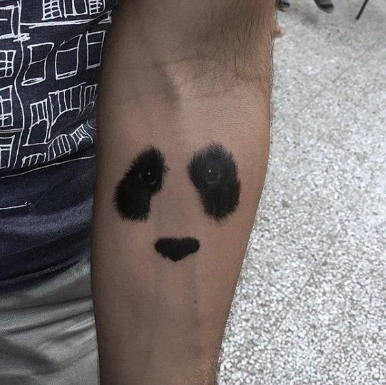 tatuaje oso panda 47
