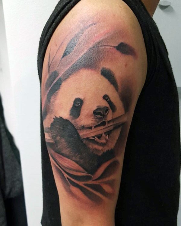 tatuaje oso panda 63