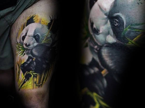 tatuaje oso panda 65