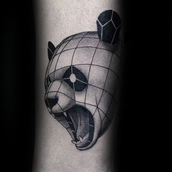 tatuaje oso panda 69