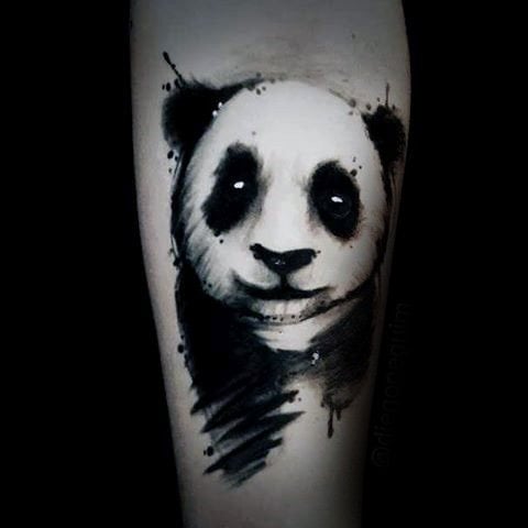 tatuaje oso panda 71