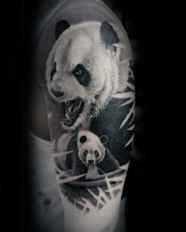 tatuaje oso panda 73