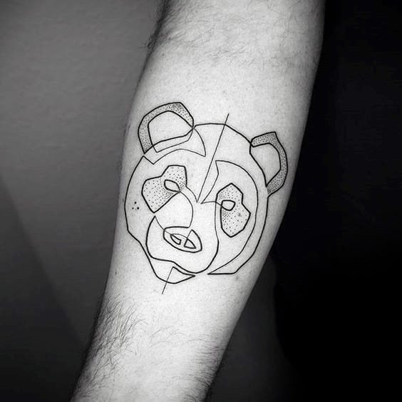 tatuaje oso panda 97