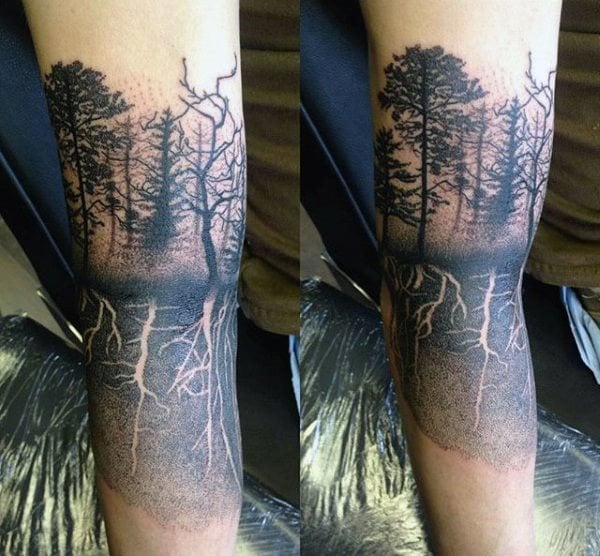 51 Tatuajes de raíces de árboles (Con el significado)