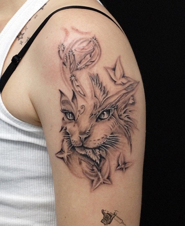 tattoo gato 14