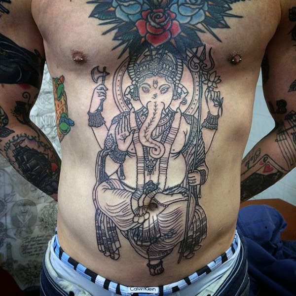 tatuaje dios ganesha 148