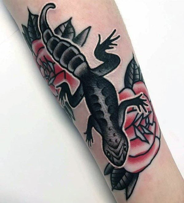 tatuaje lagartija 118
