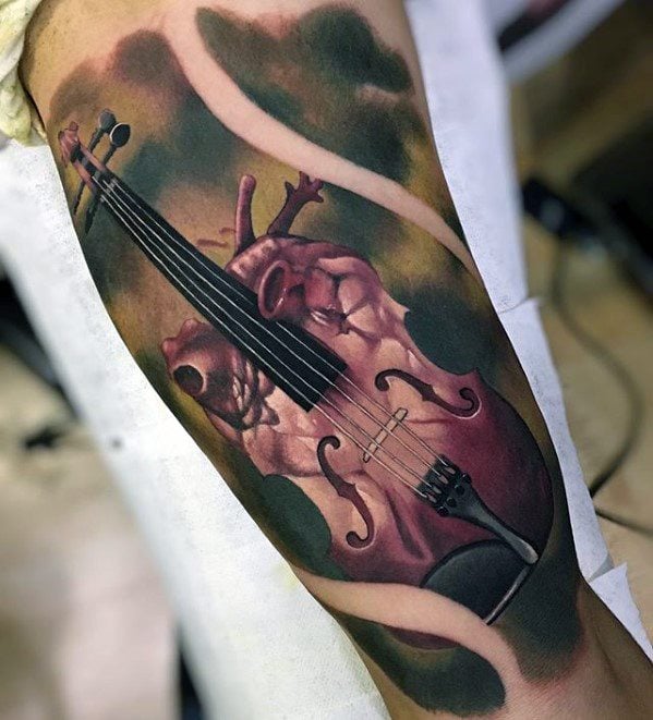 40 Tatuajes de violín (Con el significado)