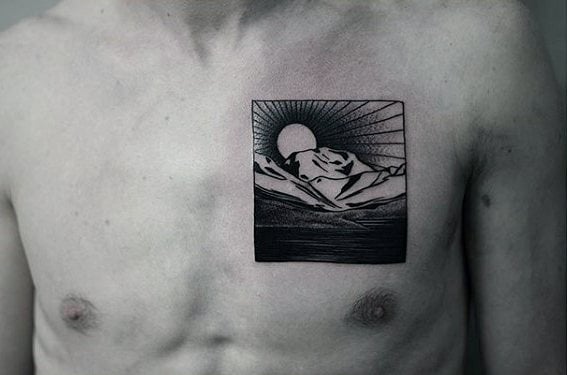 pequeno tatuaje naturaleza para hombre 42