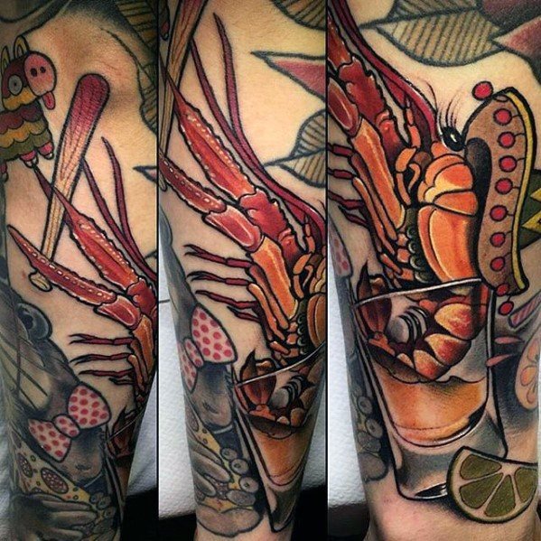 tatuaje cangrejo para hombre 09