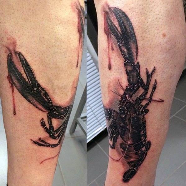 tatuaje cangrejo para hombre 12