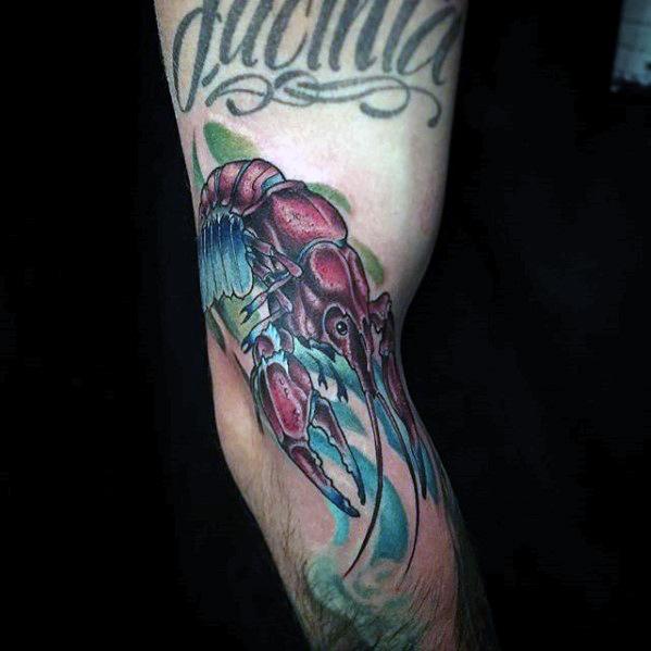 tatuaje cangrejo para hombre 27