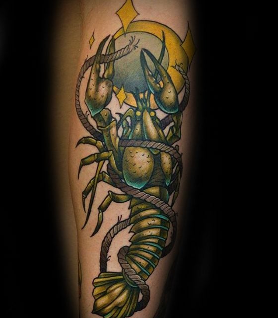 tatuaje cangrejo para hombre 29
