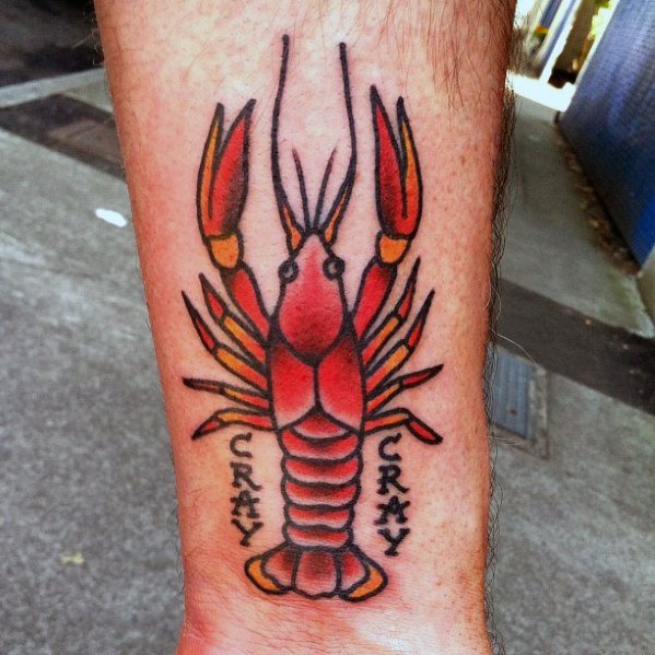 tatuaje cangrejo para hombre 32