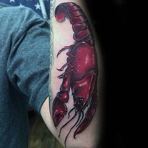 tatuaje cangrejo para hombre 33