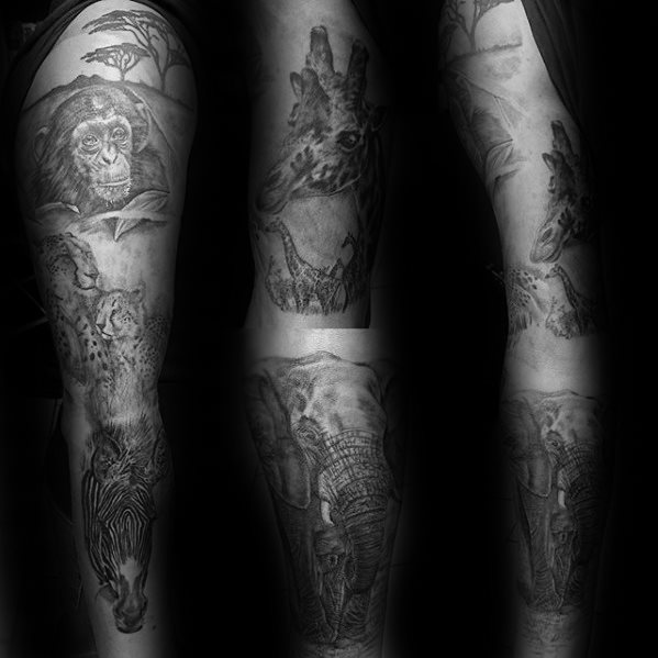 tatuaje cebra para hombre 11