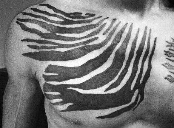 tatuaje cebra para hombre 12