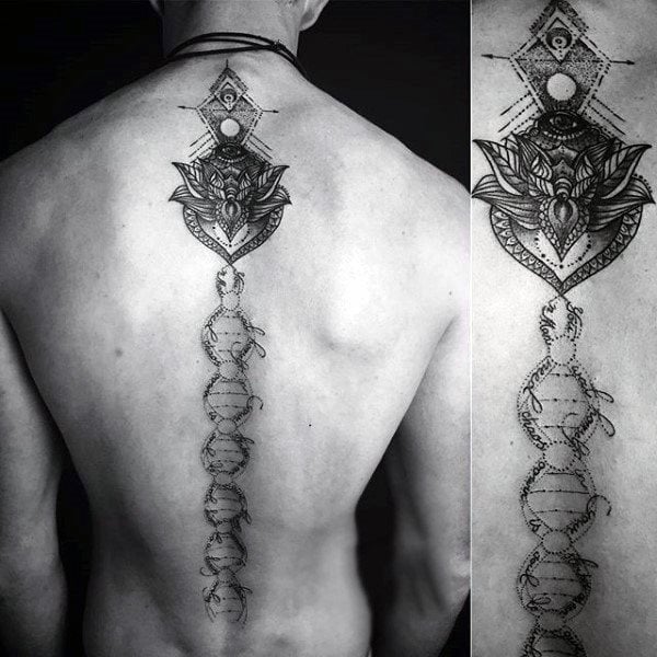 tatuaje columna vertebral para hombre 09