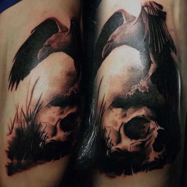 tatuaje cuervo negro para hombre 42