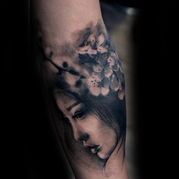 tatuaje flores del cerezo japonesas para hombre 27