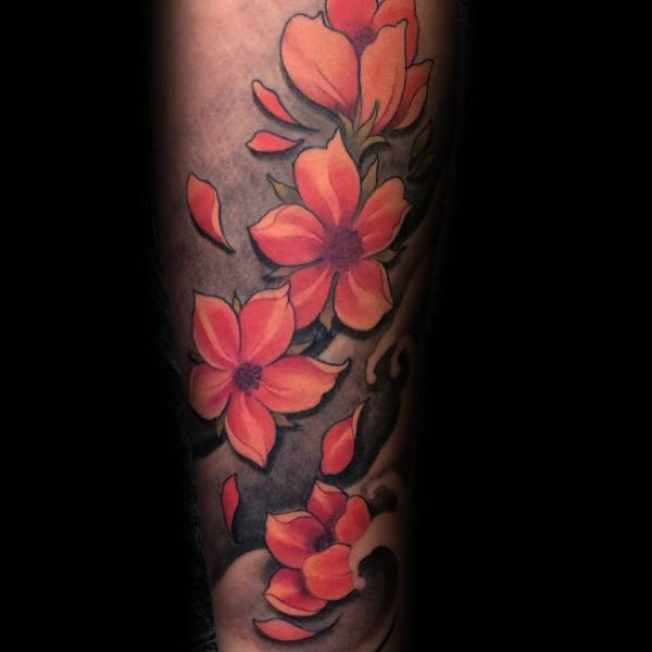 tatuaje flores del cerezo japonesas para hombre 62