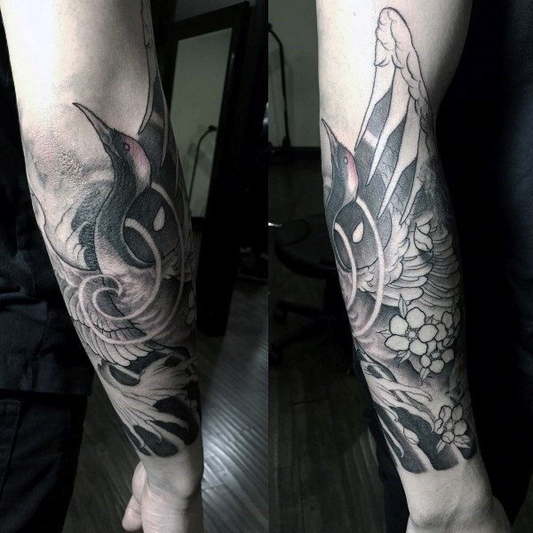 tatuaje flores del cerezo japonesas para hombre 88