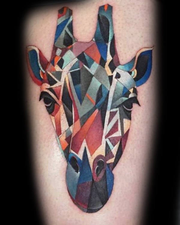 tatuaje jirafa para hombre 16