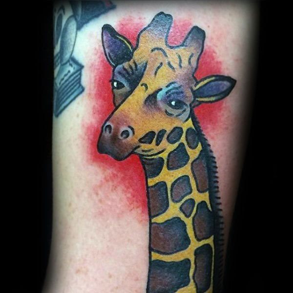 tatuaje jirafa para hombre 36