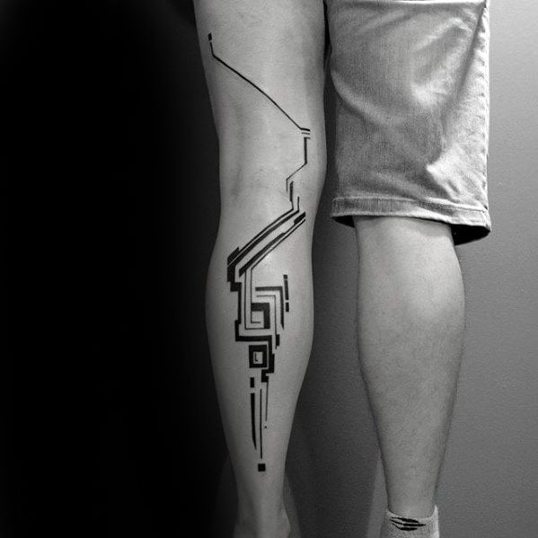 tatuaje linea simple para hombre 04
