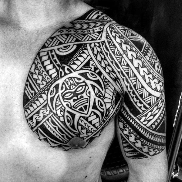 tatuaje media manga tribal para hombre 13