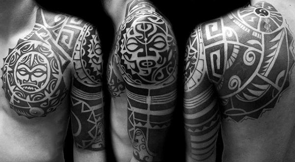tatuaje media manga tribal para hombre 15