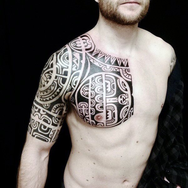 tatuaje media manga tribal para hombre 16