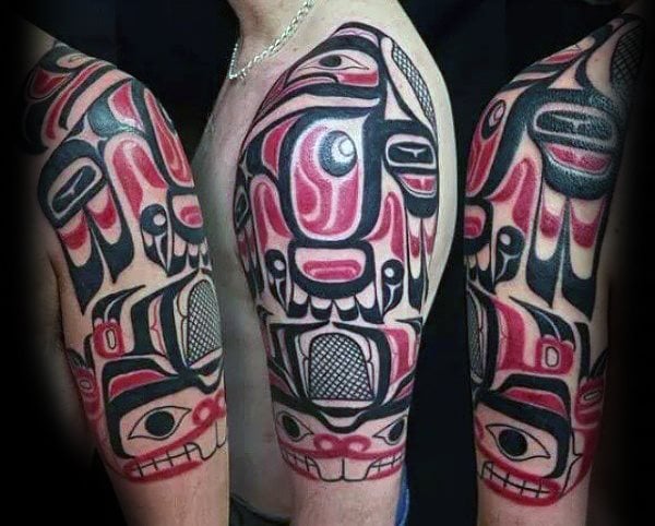 tatuaje media manga tribal para hombre 39