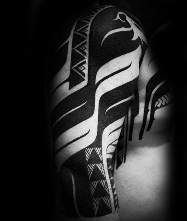 tatuaje media manga tribal para hombre 64