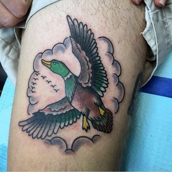 tatuaje pato para hombre 54