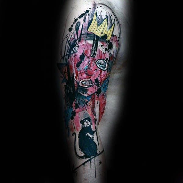 tatuaje rata para hombre 01