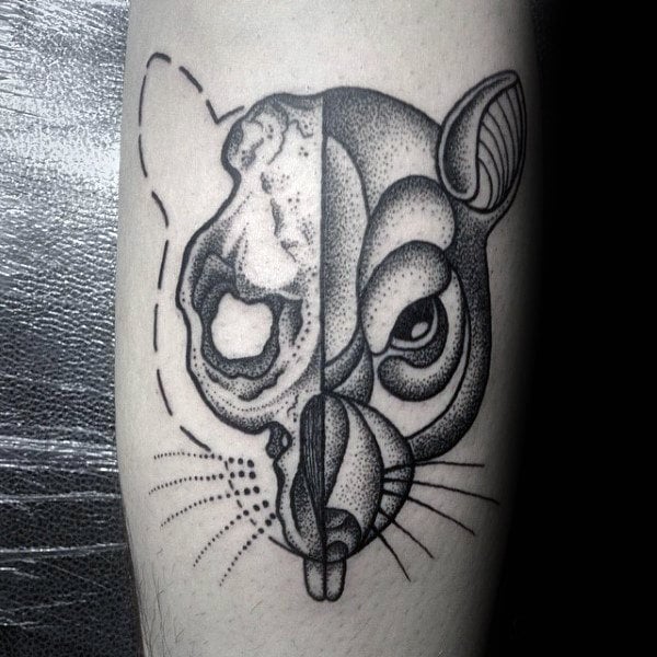 tatuaje rata para hombre 10