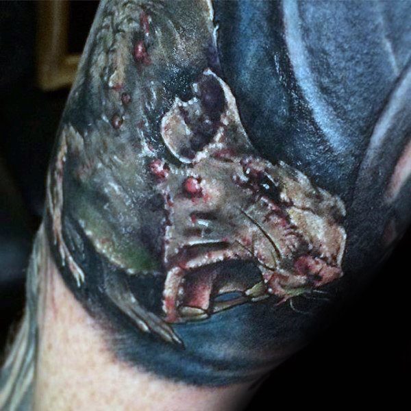 tatuaje rata para hombre 23