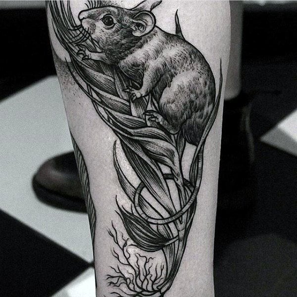 tatuaje rata para hombre 31