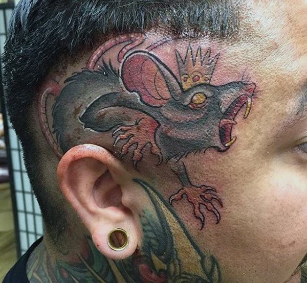 tatuaje rata para hombre 34