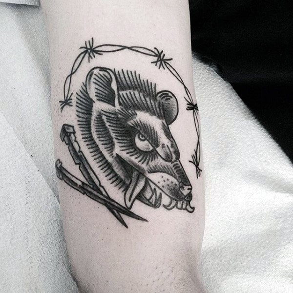 tatuaje rata para hombre 41