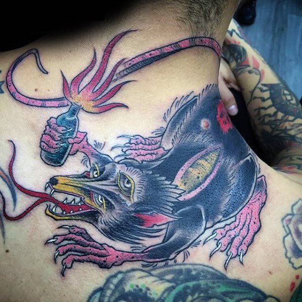 tatuaje rata para hombre 62
