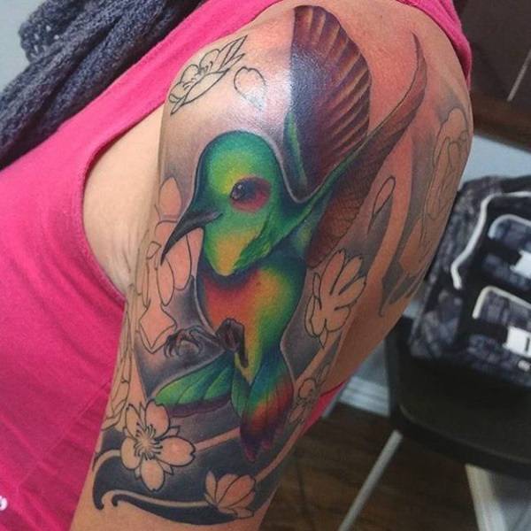 tatuaje colibri 538