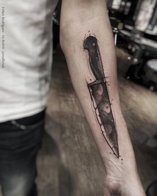 tatuaje cuchillo 14
