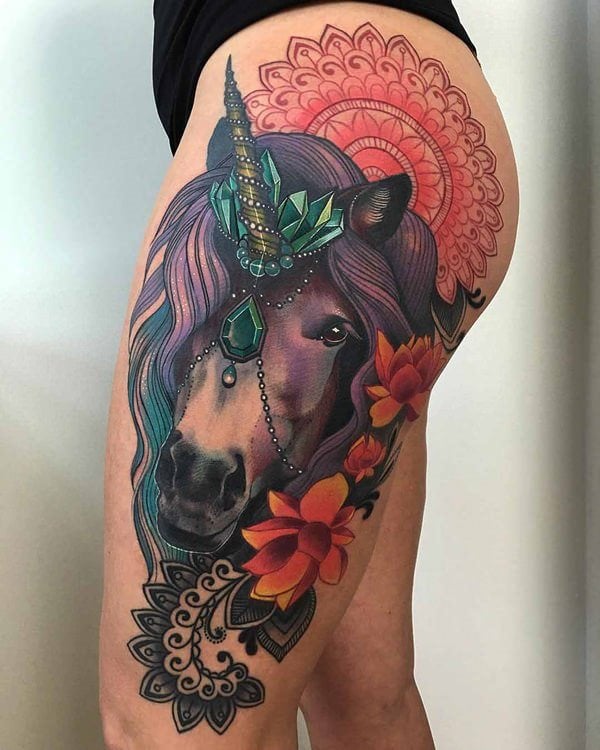 tatuaje unicornio 298