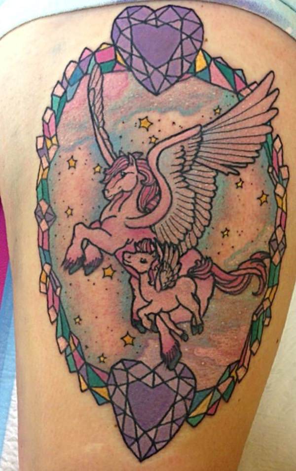 tatuaje unicornio 458
