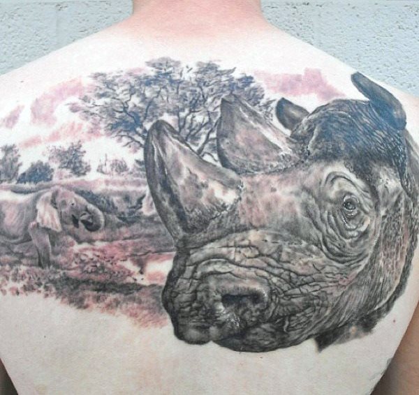 tatuaje rinoceronte 134