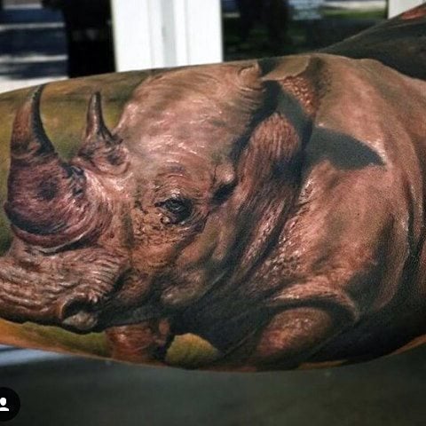 tatuaje rinoceronte 167