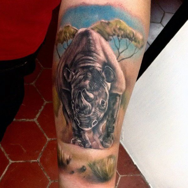 tatuaje rinoceronte 182