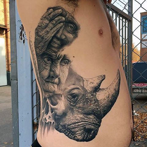 tatuaje rinoceronte 206
